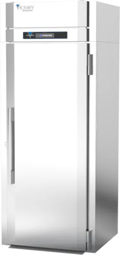 Victory Refrigeration HISA-1D-1-PT-XH UltraSpec™ Series 38.1 cu. ft. 1 Section Solid Door Roll-Thru Heated Cabinet, Stainless Steel and Aluminum - 208-240 Volts, 36.5"W x 36.5"D x 89.88"H