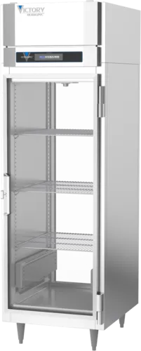 Victory Refrigeration HS-1D-1-PT-GD 21.5 cu. ft. Glass Full Height Door 1 Section Pass-Thru Heated Cabinet