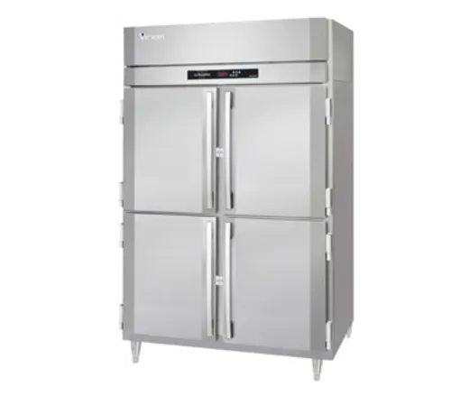 Victory Refrigeration HS-2D-1-EW-PT-HD 55.6 cu. ft. Solid Half Height Door 2 Section Pass-Thru Heated Cabinet