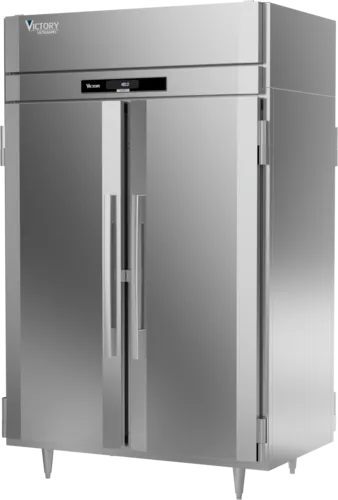 Victory Refrigeration HS-2D-1-PT 46.5 cu. ft. Solid Full Height Door 2 Section Pass-Thru Heated Cabinet