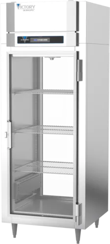 Victory Refrigeration HSA-1D-1-EW-PT-GD 26.2 cu. ft. Glass Full Height Door 1 Section Pass-Thru Heated Cabinet