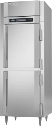 Victory Refrigeration HSA-1D-1-EW-PT-HD 25.6 cu. ft. Solid Half Height Door 1 Section Pass-Thru Heated Cabinet