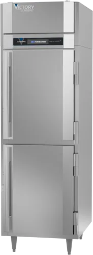 Victory Refrigeration HSA-1D-1-PT-HD 21.5 cu. ft. Solid Half Height Door 1 Section Pass-Thru Heated Cabinet