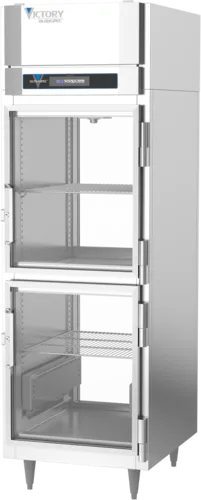 Victory Refrigeration HSA-1D-1-PT-HG 21.5 cu. ft. Glass Half Height Door 1 Section Pass-Thru Heated Cabinet