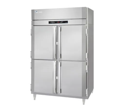 Victory Refrigeration HSA-2D-1-EW-PT-HD 55.6 cu. ft. Solid Half Height Door 2 Section Pass-Thru Heated Cabinet