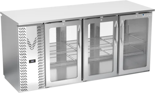 Victory Refrigeration Victory Refrigeration VBBN72HC-FG-PT-S Pass-Thru Back Bar Refrigerator