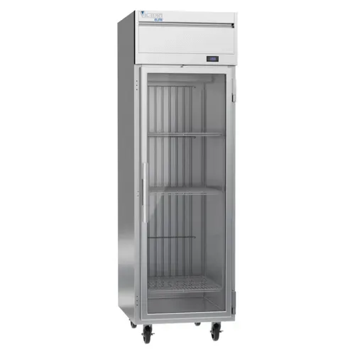 Victory Refrigeration VEFSA-1D-GD-HC 26.00'' 21.66 cu. ft. Top Mounted 1 Section Glass Door Reach-In Freezer