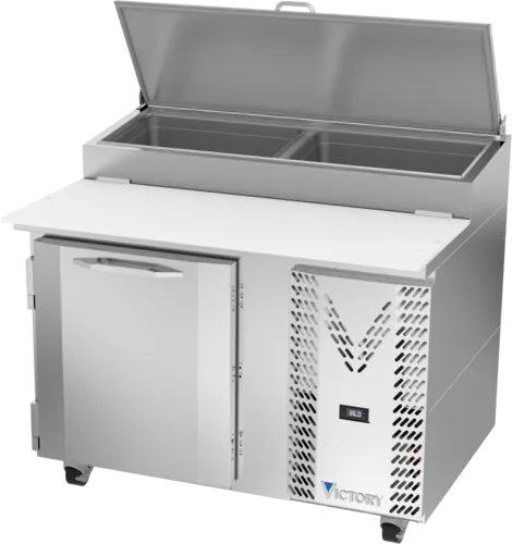 Victory Refrigeration VPP46HC 46.00'' 1 Door Counter Height Refrigerated Pizza Prep Table