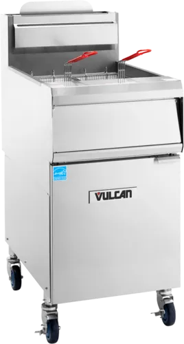 Vulcan Vulcan 1VHG70A Gas Floor Model Full Pot Fryer with Controls -