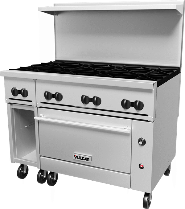 Vulcan 48S8B Restaurant Gas Range, 48" W