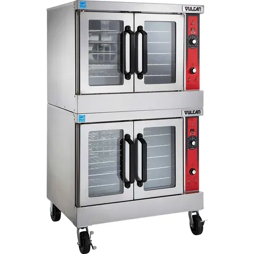 Vulcan VC66GC Double Deck Gas Convection Oven with Computer Contols, 120 Volts