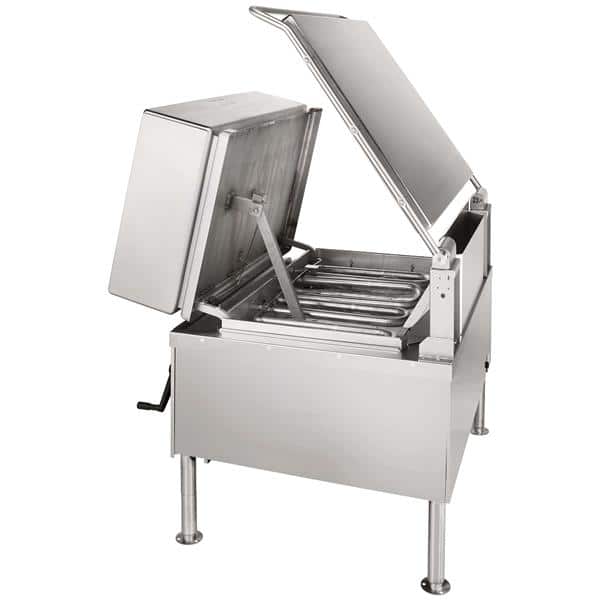 Vulcan VG40 VG Series 40 Gallon Gas Floor Model Tilting Skillet Braising Pan with Manual Contols - 120,000 BTU Vulcan VG40 VG Series 40 Gallon Gas Floor Model Tilting Skillet Braising Pan with Manual Contols - 120,000 BTU