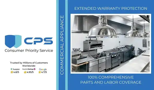 CPS Warranty Warranty CSA21-30000 2 Year Commercial Single Appliances  Warranty