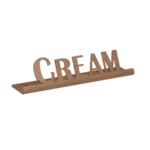 Service Ideas 1C-ST-CREAM-SIGN-RG Table Sign