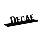 Service Ideas 1C-ST-DECAF-SIGN-BX Table Sign