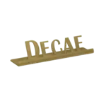 Service Ideas 1C-ST-DECAF-SIGN-VG Table Sign