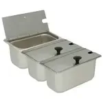 Gold Medal Products 8080-04 Steamer Pan & Lid Kit
