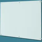 Aarco 6WGBM4860 ClearVision™ Magnetic Glass Markerboard