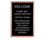 Aarco AOFD3624L Message Center Board