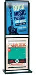Aarco BPH2BK Boaster Poster Holder