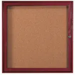Aarco CBC3636R Red Oak Bulletin Board