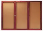 Aarco CBC4872-3R Red Oak Bulletin Board