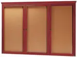 Aarco CBC4872R Red Oak Bulletin Board