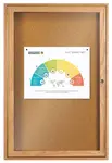 Aarco OBC3624R Red Oak Bulletin Board