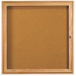 Aarco OBC3636R Red Oak Bulletin Board