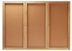 Aarco OBC4872-3R Red Oak Bulletin Board