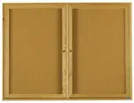 Aarco OBC4872R Red Oak Bulletin Board