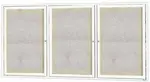 Aarco ODCC3672-3RI Aluminum Bulletin Board