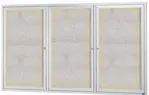 Aarco ODCC4872-3RI Aluminum Bulletin Board