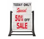 Aarco ROC-4 The Rocker™ Sidewalk Sign 24"W x 36"H (board