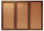Aarco WBC4872-3R Red Oak Bulletin Board