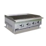 Admiral Craft BDECTC-48/NG 48" Gas Countertop Standard Duty Radiant Charbroiler with Manual Control - 120,000 BTU