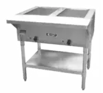 Admiral Craft ST-120/2 (2) Deep Open Wells Electric Hot Food Serving Counter with Infinite Controls, 120 Volts