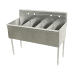 Advance Tabco 6-4-72 Square Corner Kitchen Sink