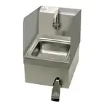 Advance Tabco 7-PS-58 Hand Sink  wall mounted with skirt  9" wide x 9" front-to-back x 5" deep bowl