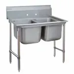 Advance Tabco 9-62-36 Commercial Sink, (2) Two Compartment, Construction with and - 49.25" W
