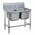 Advance Tabco 94-62-36 Commercial Sink, (2) Two Compartment, Construction with and - 500" W