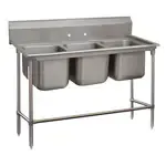 Advance Tabco 94-63-54 Commercial Sink, (3) Three Compartment, Construction with and - 700" W