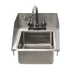 Advance Tabco DI-1-5SP-EC-X Special Value 20 Gauge Type 304 Stainless Steel 10" x 14" x 5" 1 Compartment Drop-In Sink / Deck Mounted Gooseneck Faucet