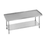 Advance Tabco EG-LG-304-X Mixer/Slicer Equipment Stand, 16 Gauge Type 304 Stainess Steel Top with Undershelf and 1"H Up-Turn on Sides & Rear - 48"W x 25"H x 30"D