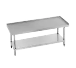 Advance Tabco ES-305 Mixer/Slicer Equipment Stand, 14 Gauge Type 304 Stainess Steel Top with Undershelf and 1"H Up-Turn on Sides & Rear - 60"W x 25"H x 30"D