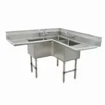 Advance Tabco FC-K4-24D Fabricated NSF Corner Sink