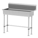 Advance Tabco FS-FMD-40 Multiwash Hand Sink deck mount faucet provision with stainless steel legs and flanged feet