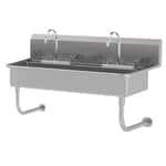 Advance Tabco FS-WMD-40-F Multiwash Hand Sink deck mount faucet provision wall mounted