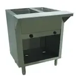Advance Tabco HF-2G-LP-BS Enclosed Base Hot Food Steam Table with (2) 12" x 20" Hot Food Wells, Liquid propane - 7,000 BTU