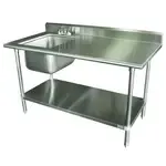 Advance Tabco KMS-11B-304L Work Table With Prep Sink